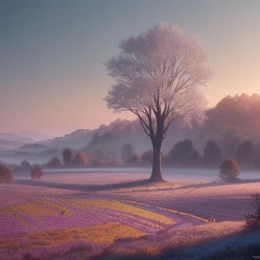 slight frozen countryside