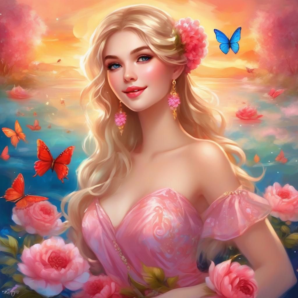 Spring's Embrace: A Moment of Butterfly Bliss