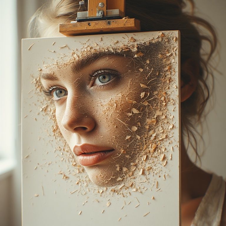 Pencil shavings and graphite