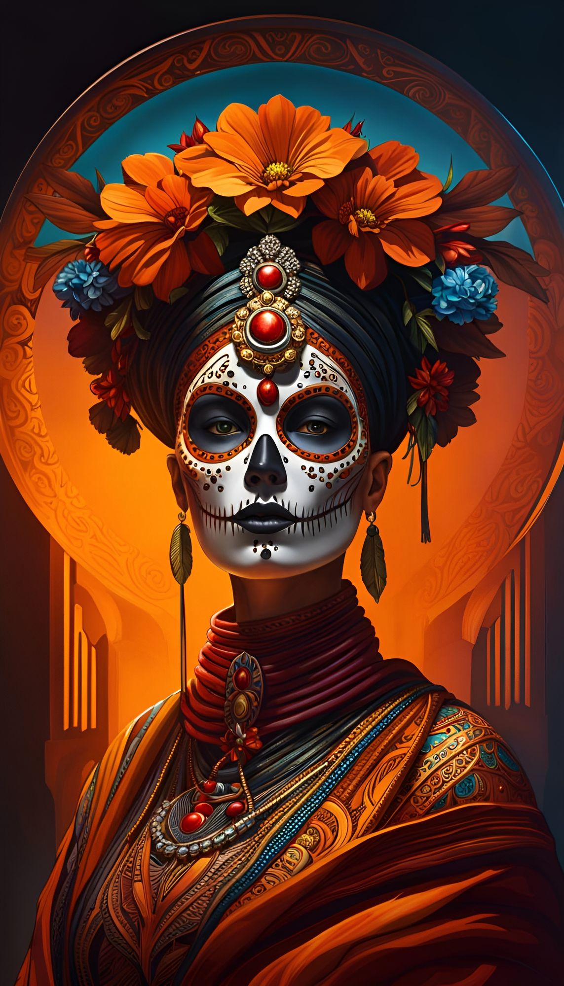 La Catrina AI Generated Artwork NightCafe Creator