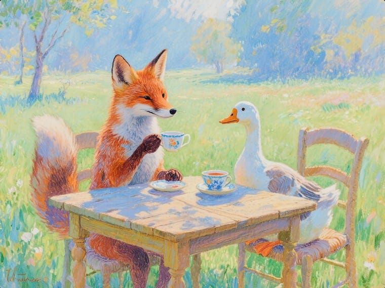 9/7/2025-Quest Entry 3 Unlikely Friends Big & Small Art By A...