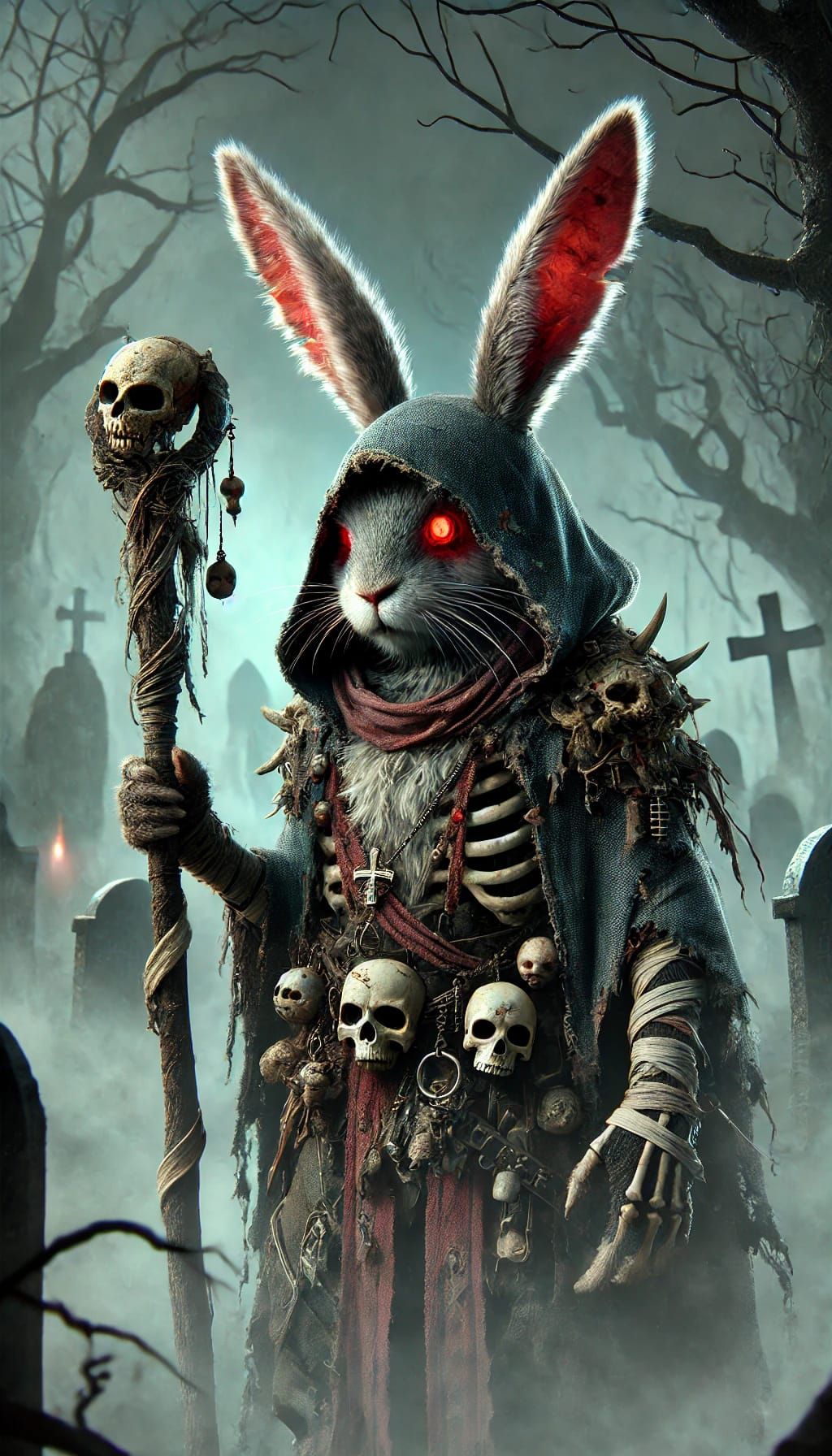 Harengon Adventurer: The Eerie Necromancer