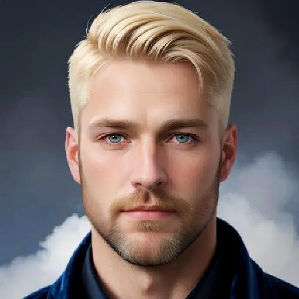 Anders, a handsome blond man with a 5-day beard
