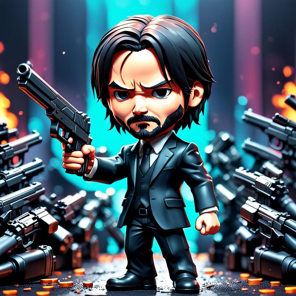 John Wick 4: The Cartooning - AI Generated Artwork - NightCafe Creator