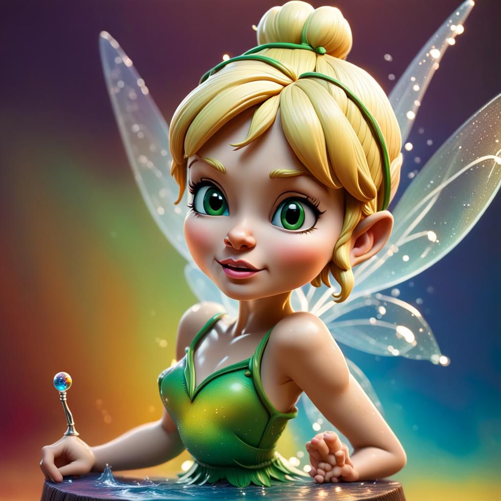 Tinkerbell bobblehead AI Generated Artwork NightCafe Creator