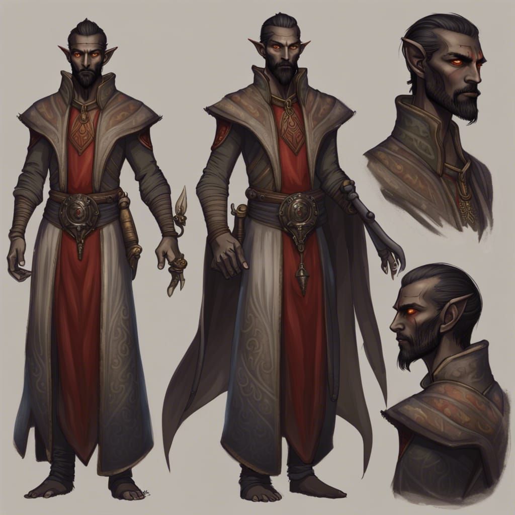 Character Concept of Dunmer Wizard - AI Generated Artwork - NightCafe ...