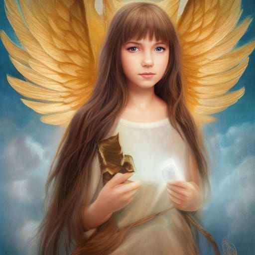 Angel of chocolates