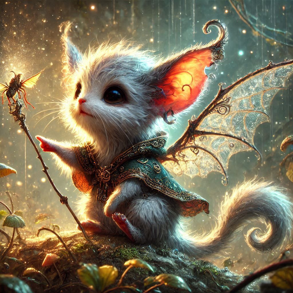 adorable fairy-tale fantasy creature portrait..