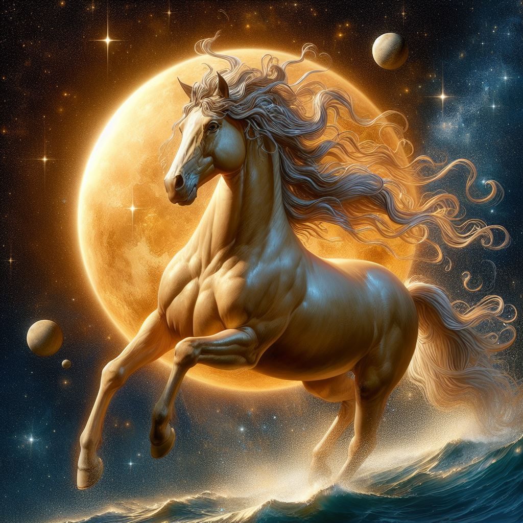 D3 Apollo's Horse AI Generated Artwork NightCafe Creator