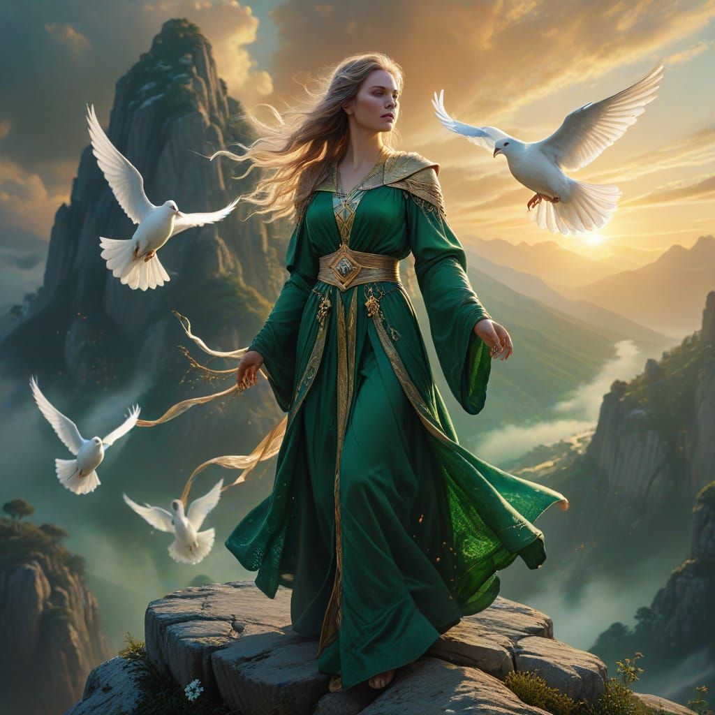 Kynareth the Aedra from the Elder Scrolls.