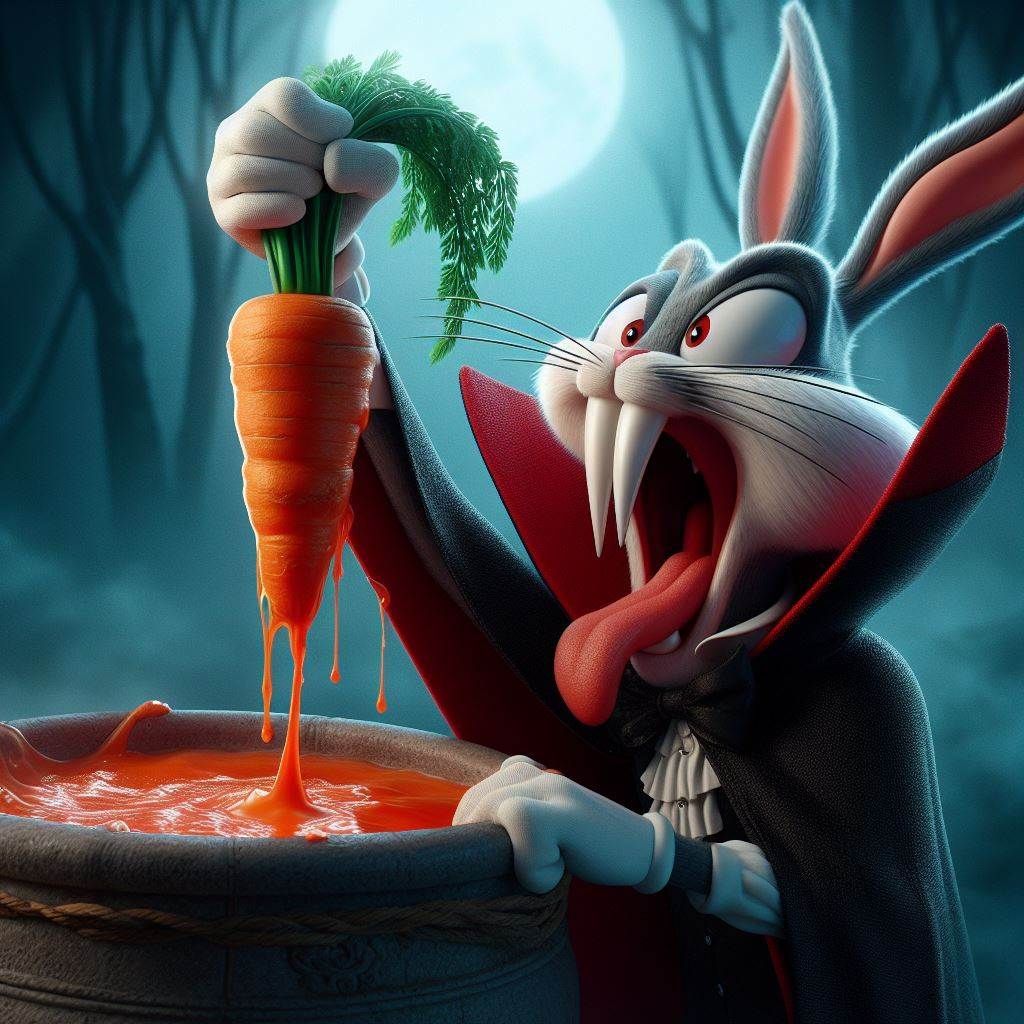 Bugs Bunny as a Vampire