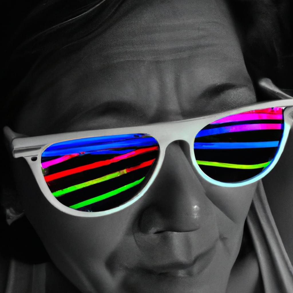 Neon Lights in an Otherwise Colorless World