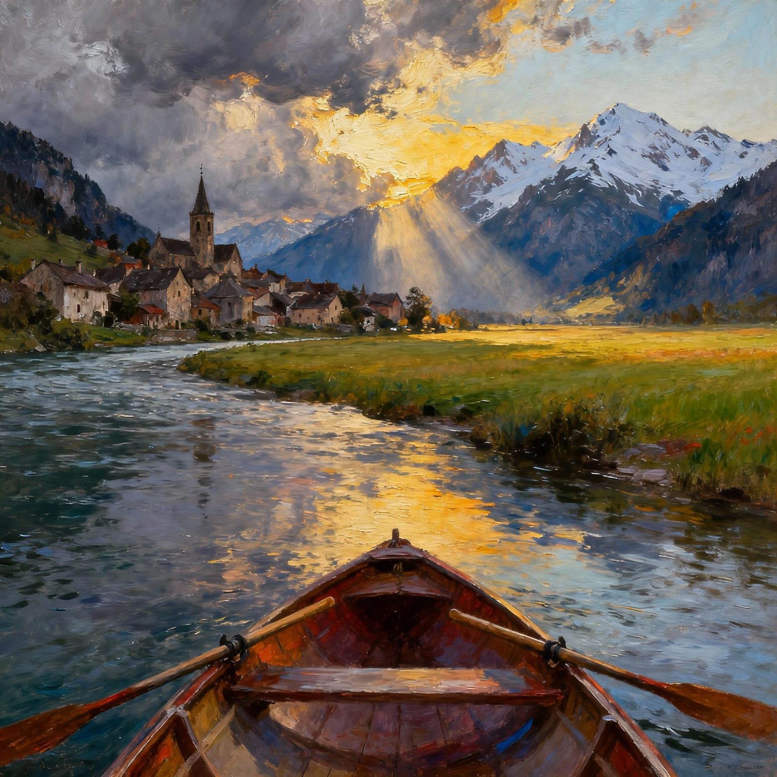 VIEW FROM A ROWING BOAT  by @MIKE