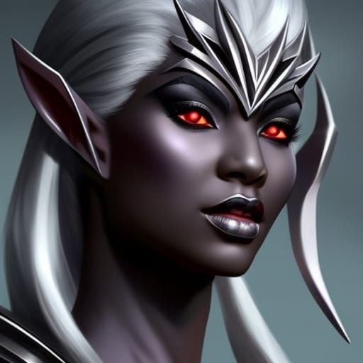 Drow Woman - AI Generated Artwork - NightCafe Creator