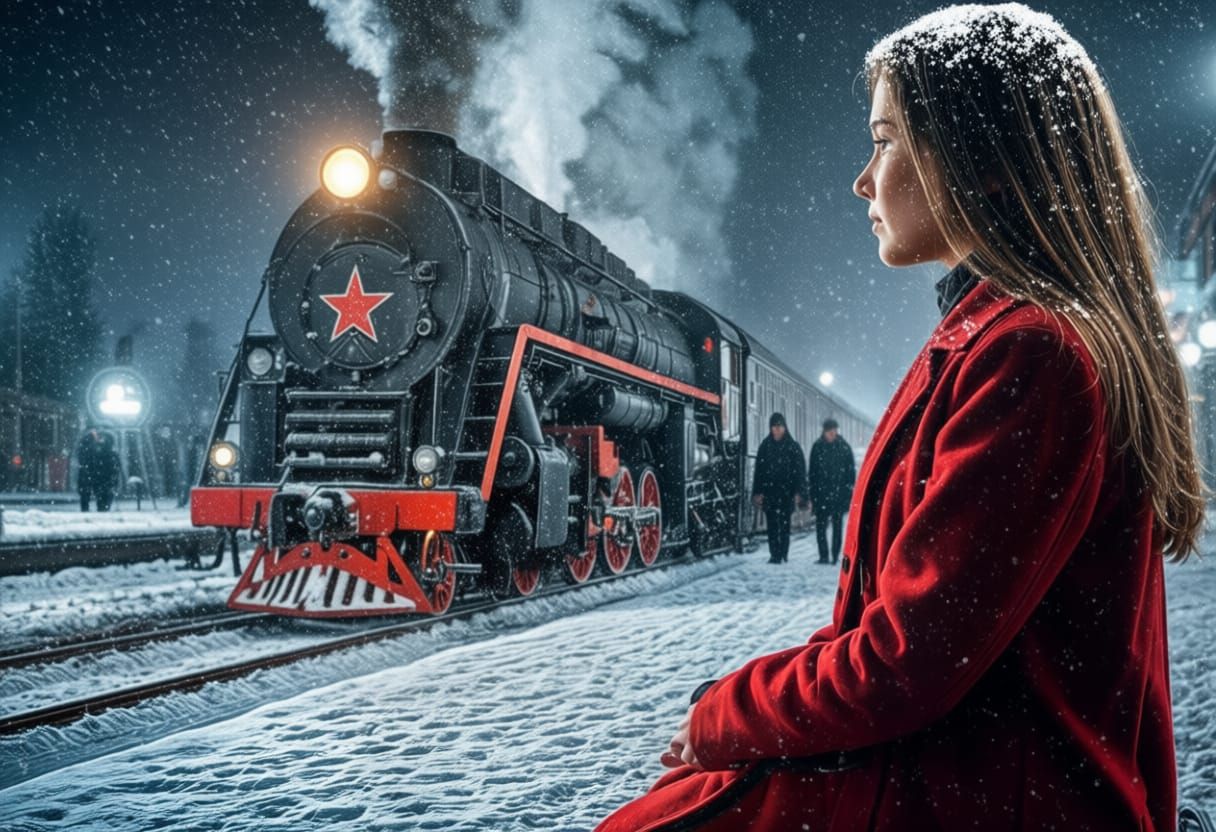 Night winter train to the unknown  by @Francis H