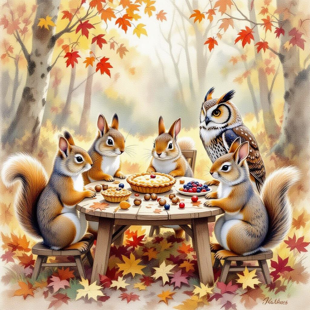 Animal Thanksgiving Day  by @Elena