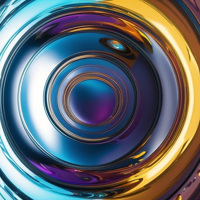 Chrome hubcap AI Generated Artwork NightCafe Creator