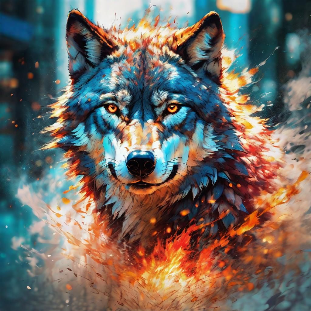 Wolflame - AI Generated Artwork - NightCafe Creator