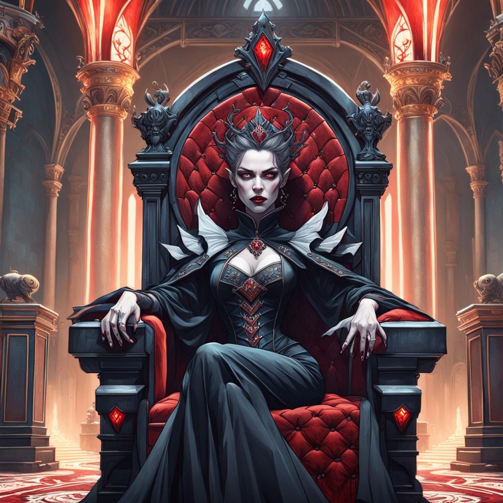 Vampire Queen 5 - AI Generated Artwork - NightCafe Creator