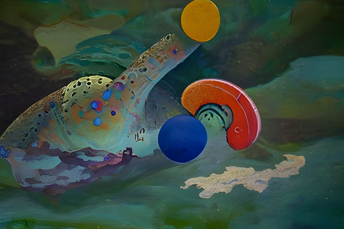dot everywhere and connected by Thomas Cole, Kandinsky