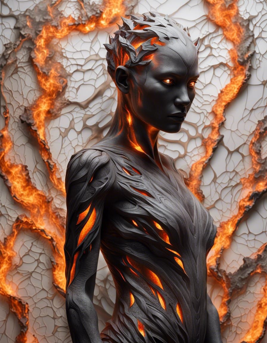 Lava Elemental - Ai Generated Artwork - Nightcafe Creator