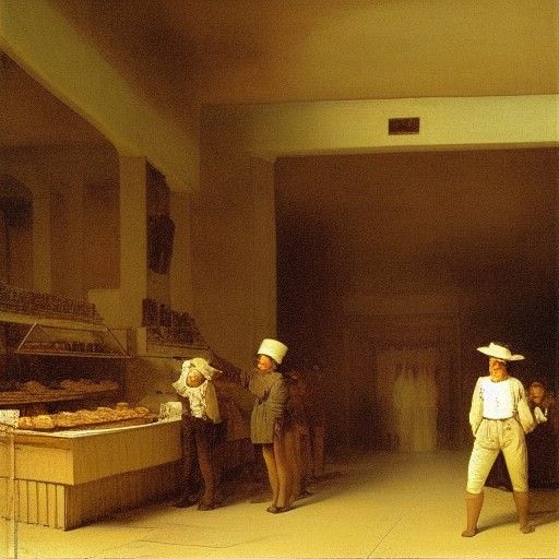 at the confectioner's shop