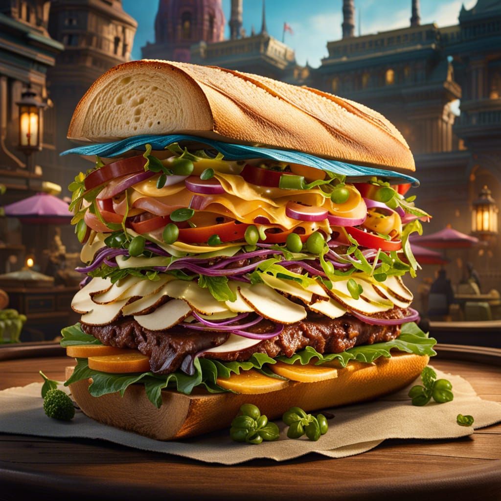 Jaw Breaker Sandwich  by @Jko88