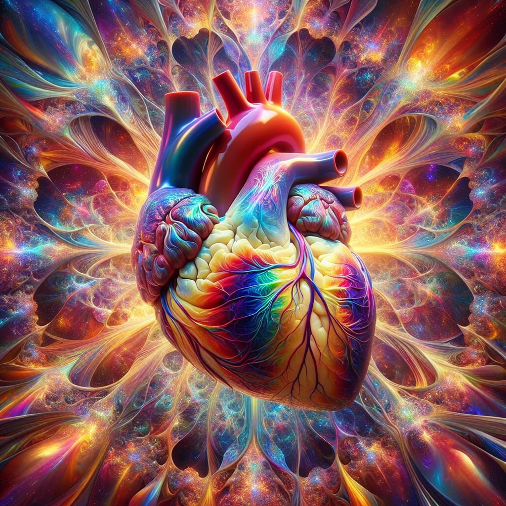 Shifting Rainbow Heart   by @Slim