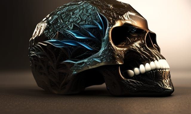 Bioluminescent Crystal Skull