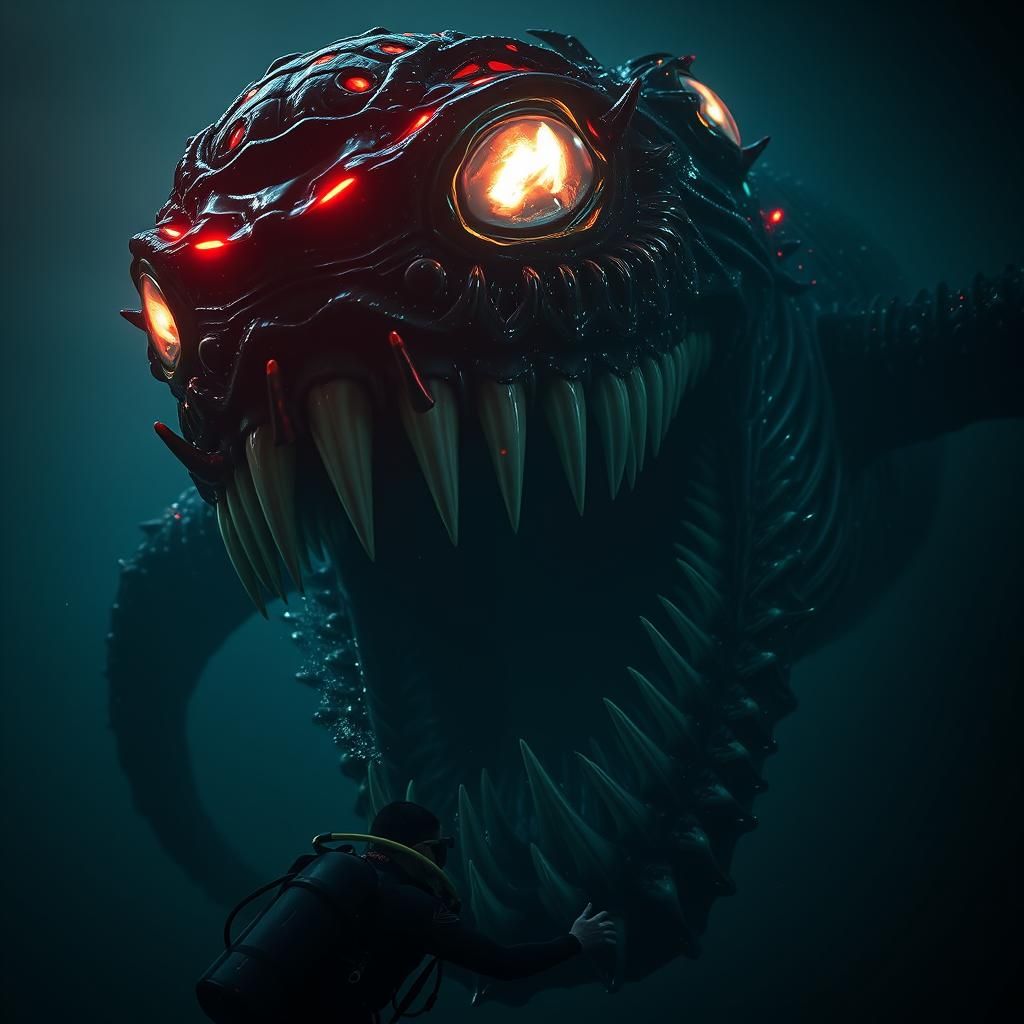 A truly haunting 1000k HDR eerily realistic real life fully detailed composite photograph of an Eerie,Dreadful,Following,slight closeup of t...