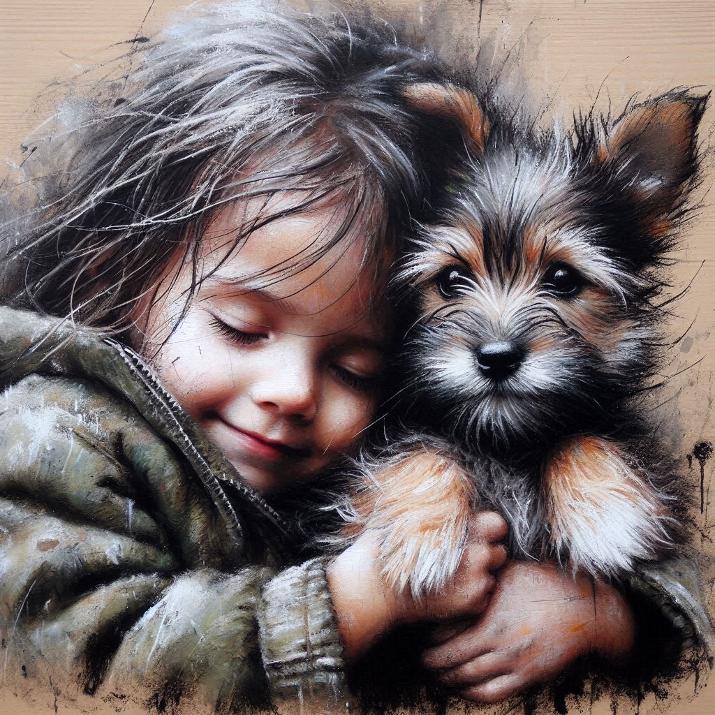 Child and best friend  by @AlisonM