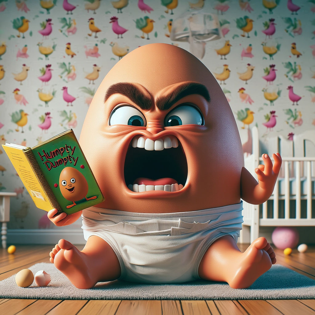 This a children's story? Who wrote this? Mary Egg-Shelley?