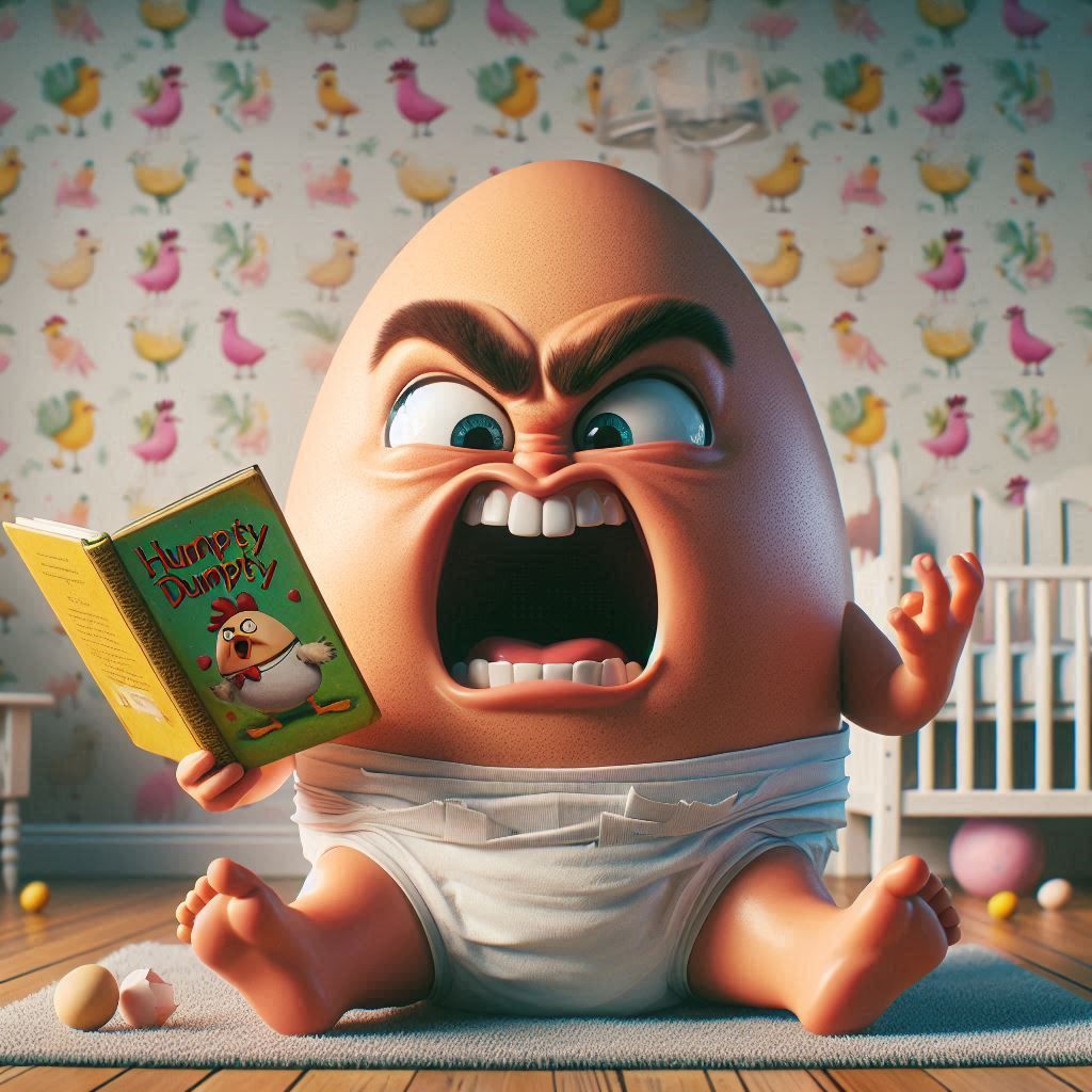 This a children's story? Who wrote this? Mary Egg-Shelley?