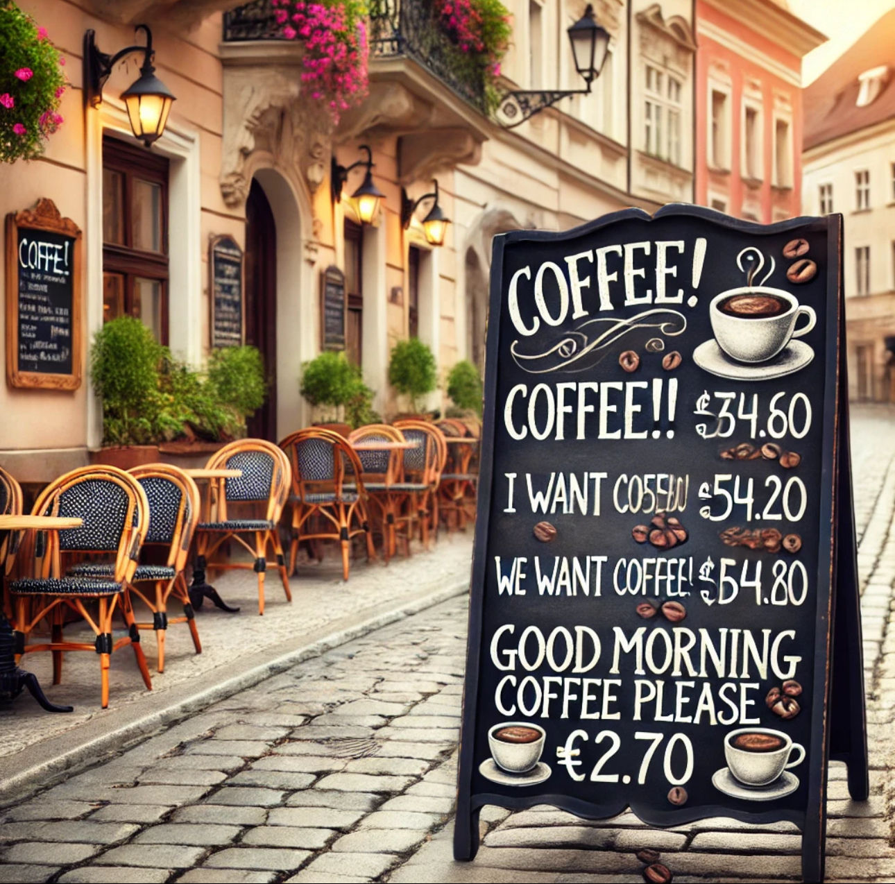 Good behaviour equals sheep coffee