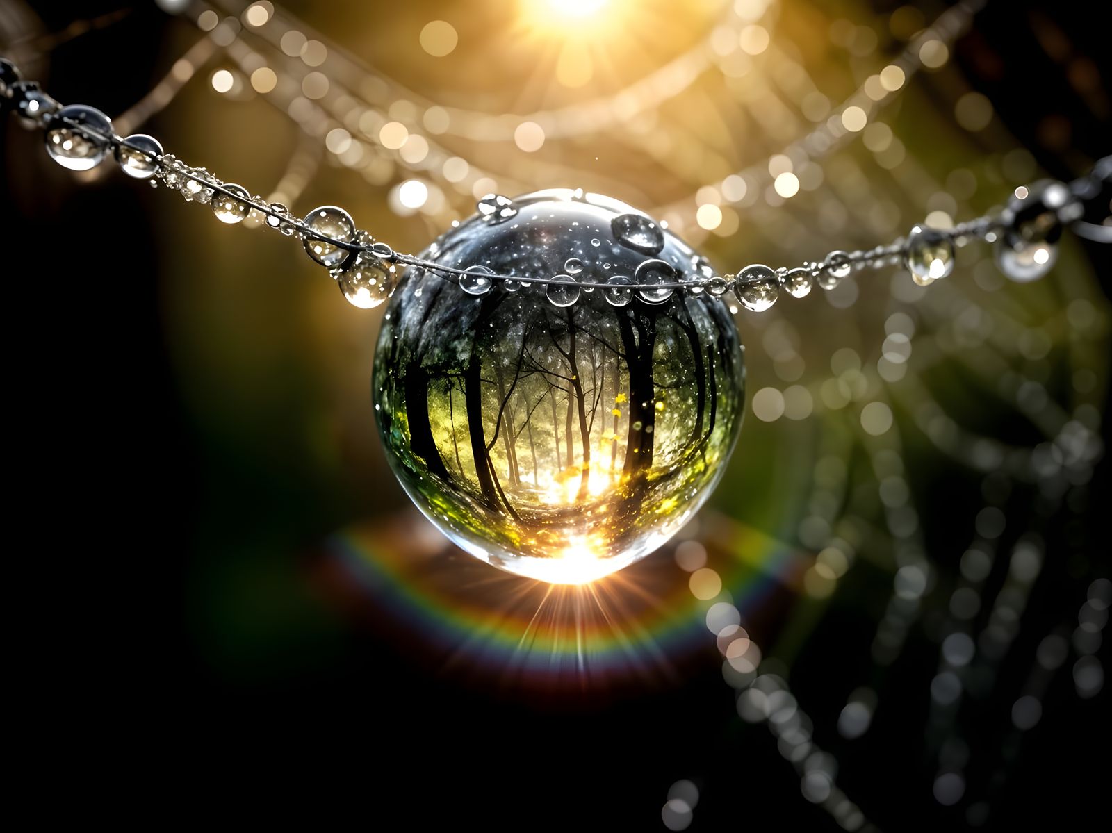 Dewdrop Reflections  by @Wacky Fun