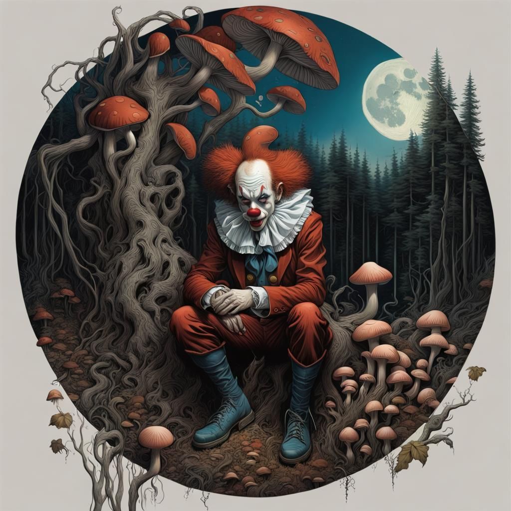 Clown in the Moonlight