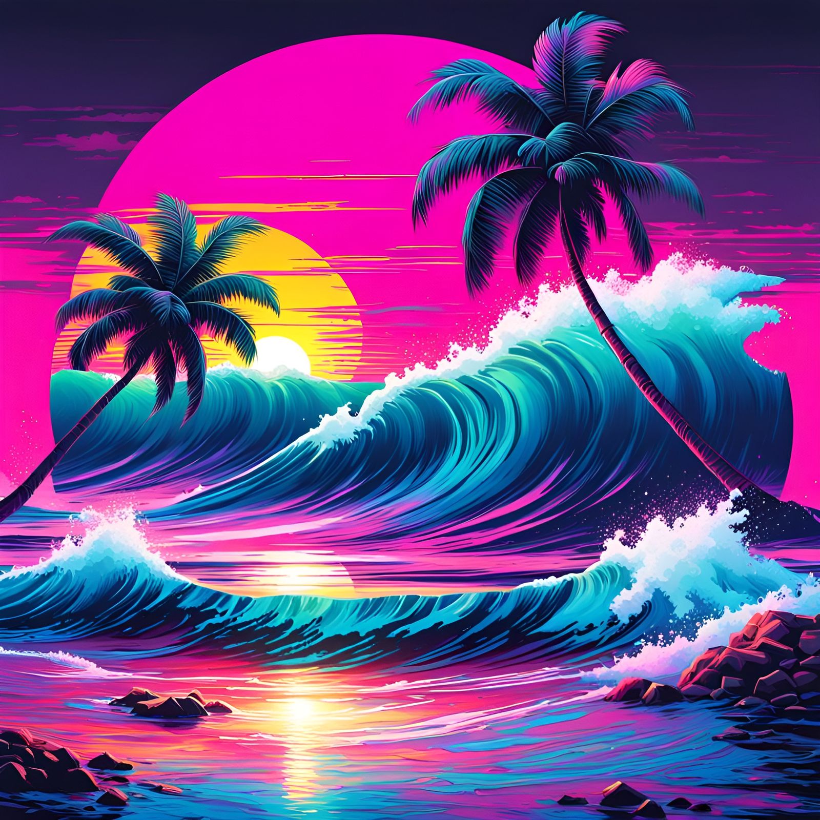 Vaporwave Aesthetic - AI Generated Artwork - NightCafe Creator