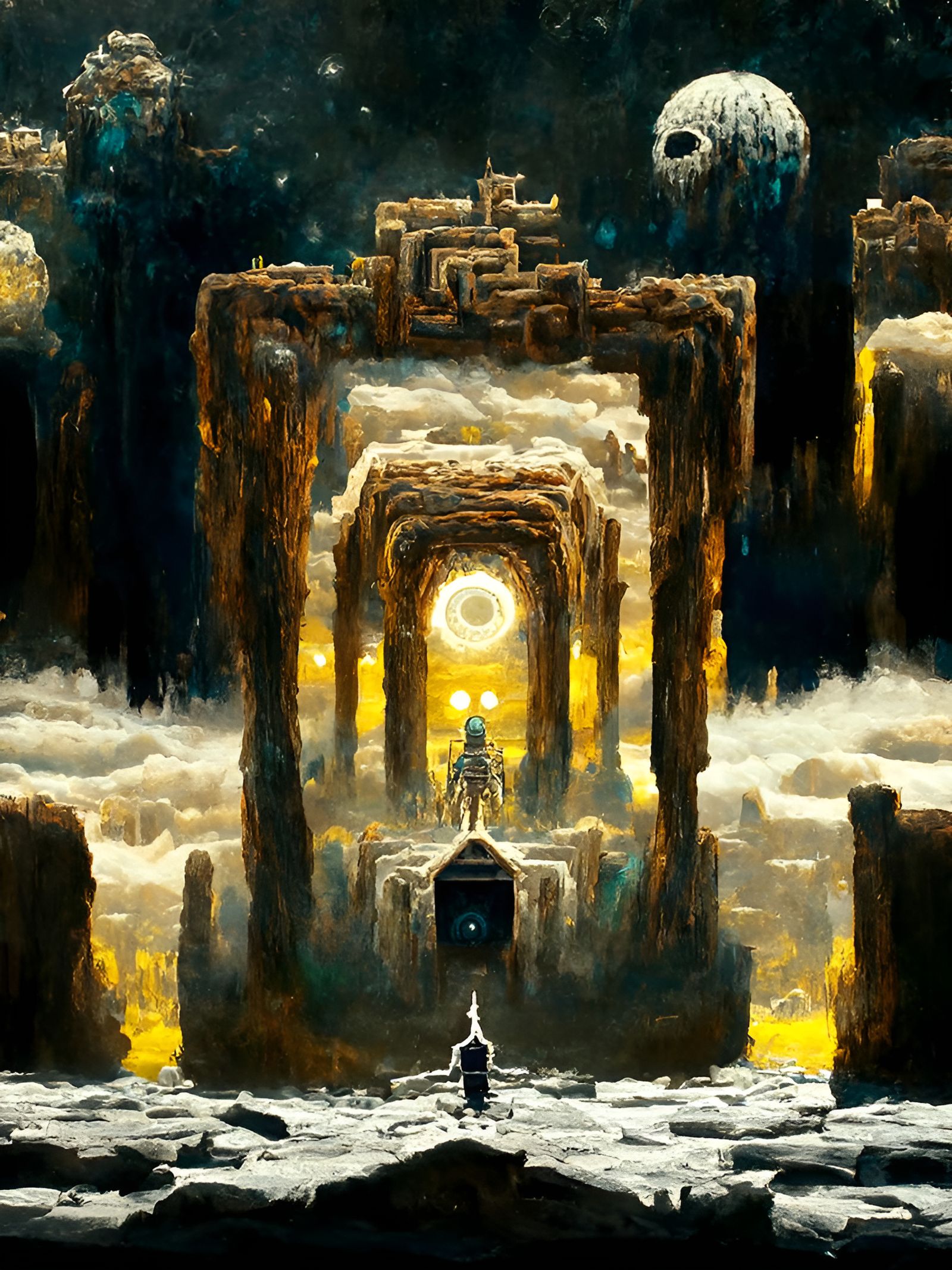 Golden Gates - AI Generated Artwork - NightCafe Creator