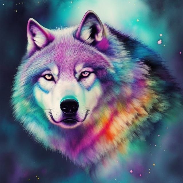 Wolf - AI Generated Artwork - NightCafe Creator