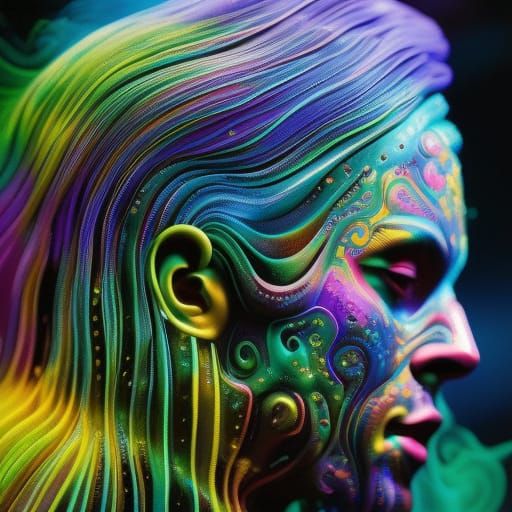 Black Light Art: Ultra-high-definition render - AI Generated Artwork ...