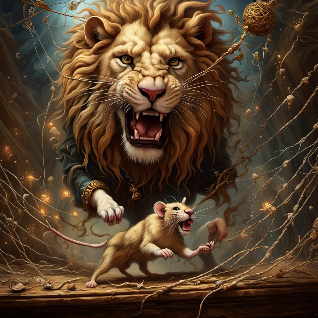 Empowerment: "The Lion and the Rat", La Fontaine  by @Patrick Francart