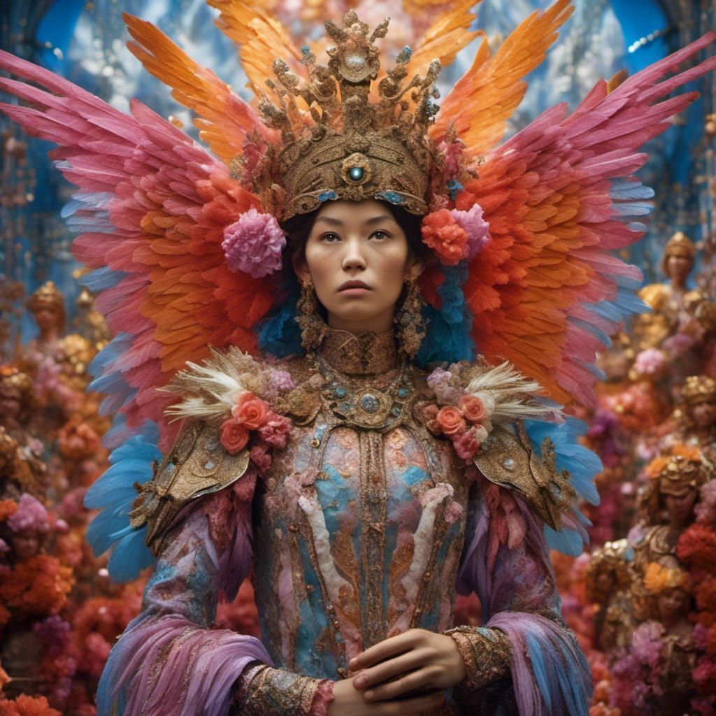 Hyperreal Portrait of Angels at Heaven's Gate