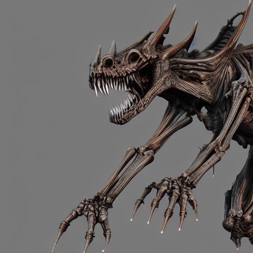 Rising Skeletal Dragon