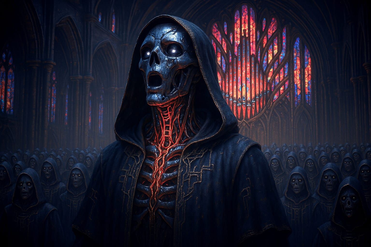 Cybernetic Cantor of the Galactic Abbey