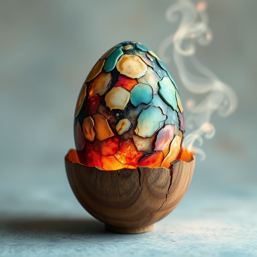 Double Egg  by @Artie Blur