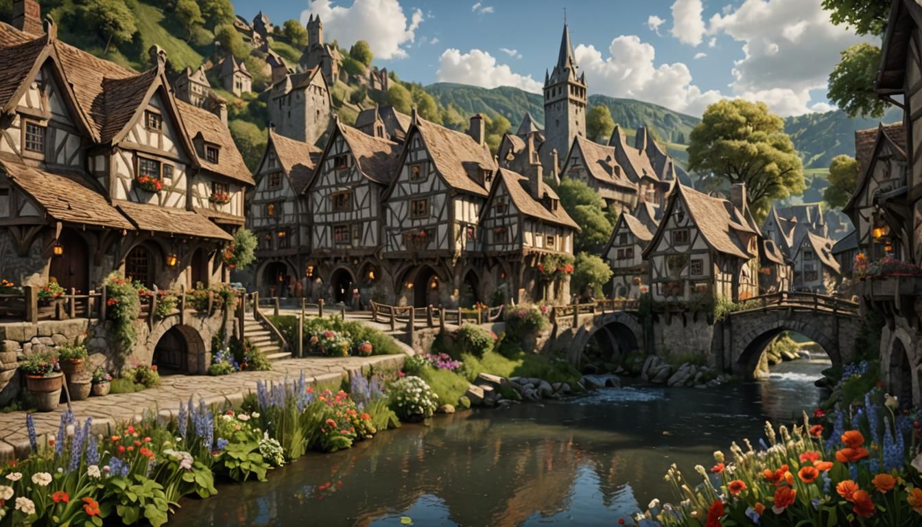 medieval  town .