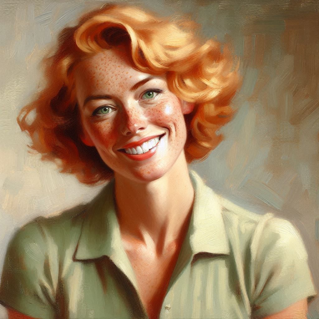 "Red Hair and Freckles"