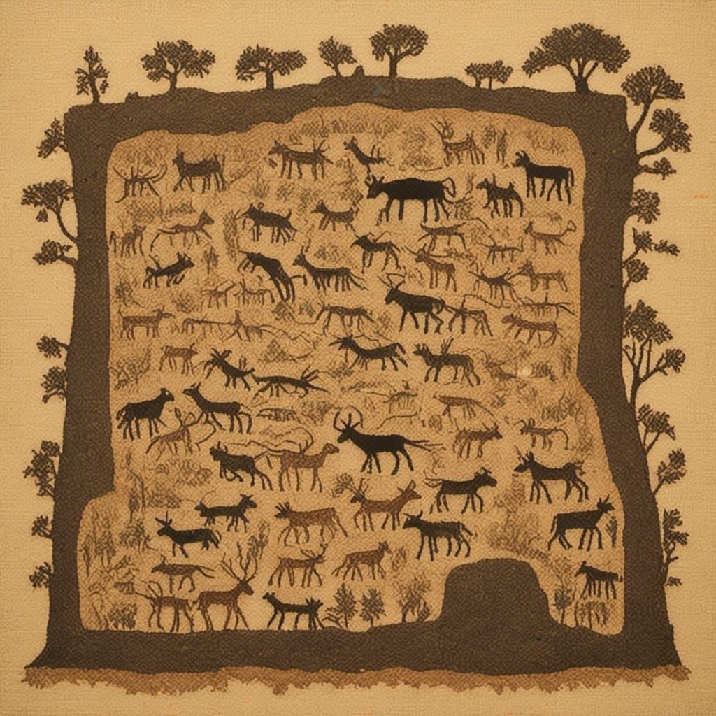 <lora:Stone Age Silhouette:1.0>