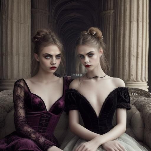 cara delevingne,twin sisters
