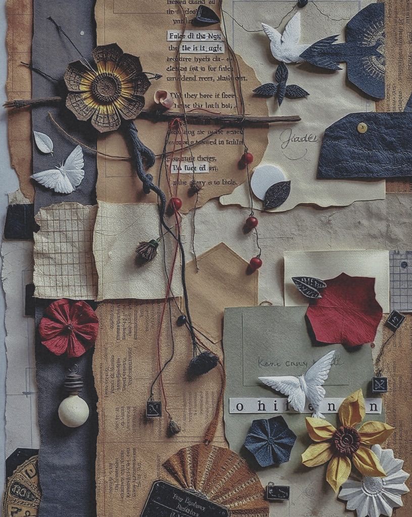 •1 Paper Art: collage assemblage decoupage,